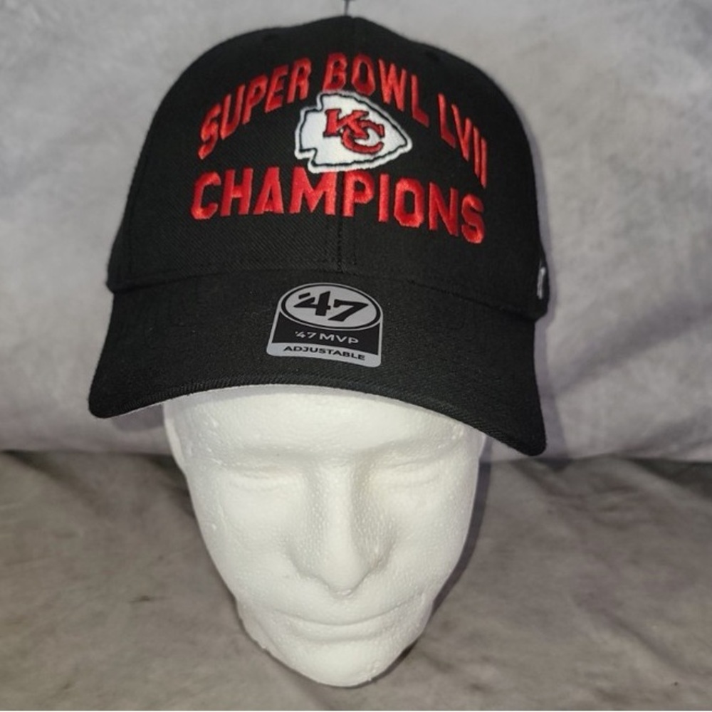 NEW ’47 Brand Kansas City Chiefs SuperBowl LIV Champions Hat OSFA Adjustable NFL